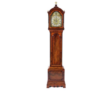 A GEORGE III MAHOGANY LONGCASE CLOCKBy Henry Fish, Royal Exchange, London, Circa 1765The case with finely-figured veneers and