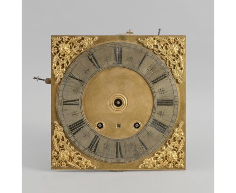 AN INTERESTING 10IN LONGCASE CLOCK DIAL AND MOVEMENTThe dial signed Henry Jones, London, the later movement By L. Leroy & Cie