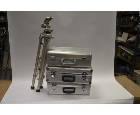 Aluminium Camera Cases, three aluminium cases plus a Daiwa Delux tripod.