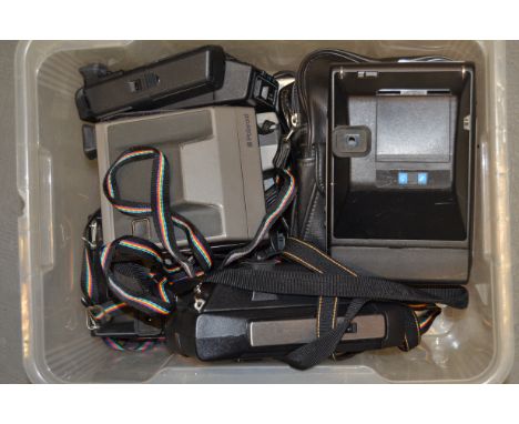 A Box of Polaroid Cameras,  including a Kodak EK160-EF (2), the reporter, 103 and more