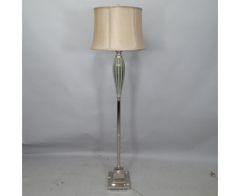 A modern Art Deco style standard lamp, height overall 173cm 