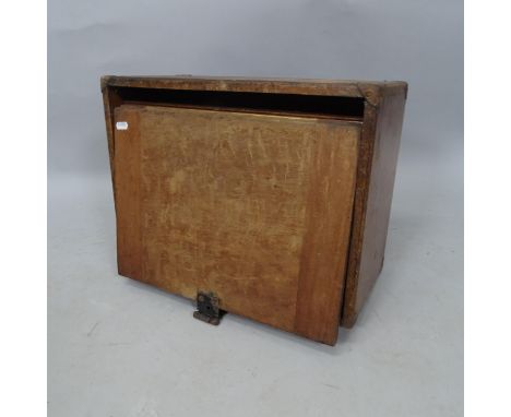 An early 20th century engineer's tool chest, 46cm x 34cm x 22cm 