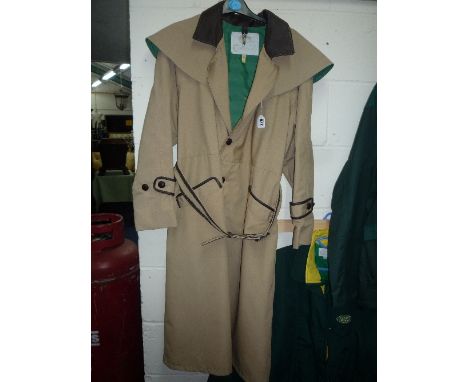 LAND ROVER, a First Choice gents jacket (XL) and a Trench coat (M) (one boxed) (2)