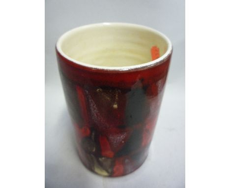 A POOLE POTTERY 'DELPHIS' VASE, shape No.83, height 15cm