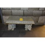 32" x 16" Plastic Gargoyle Bench