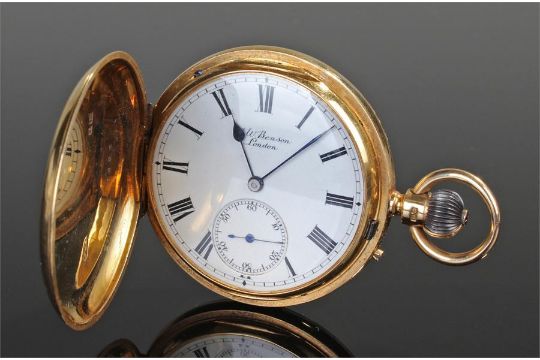 18 carat gold pocket watch