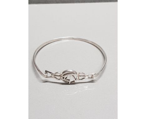 SILVER RENNIE MACKINTOSH BANGLE 7G