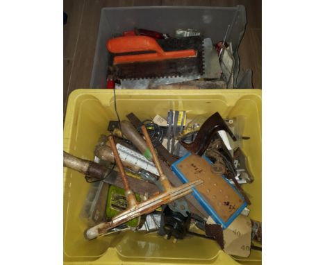 2 BOXES INC PLASTERING TOOLS ETC