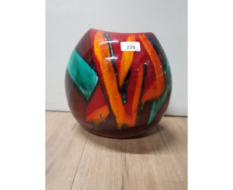 POOLE POTTERY VASE IN THE GEM STONE DESIGN