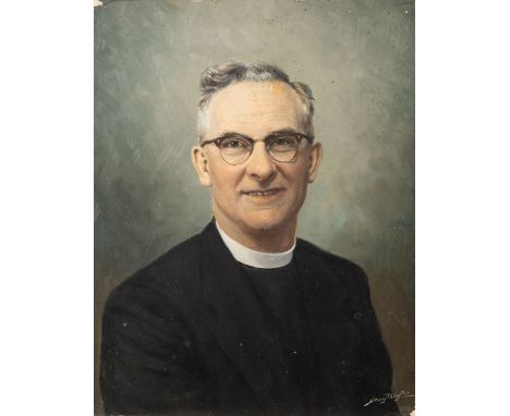 Henry Wykes (Anglo-Australian, 1874-1964)
Portrait of a clergyman, circa 1950s
signed lower right
oil on artist's board
46 x 