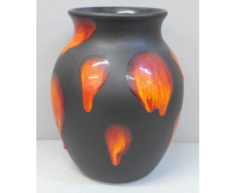 A Poole Pottery vase, 24.5cm 