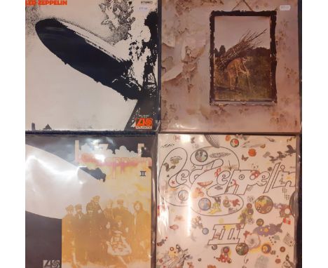Led Zeppelin II (Matrix K 40037 1969, no scratches), Led Zeppelin III (Matrix SD 19128, no scratches) and 2 others by the sam