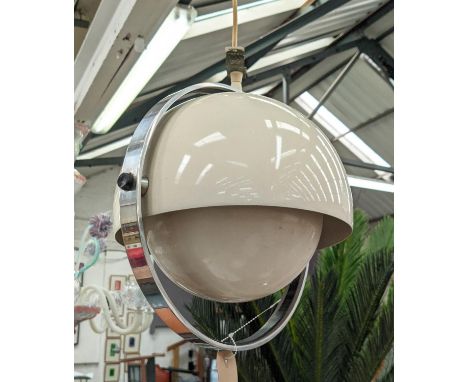 ATTRIBUTED TO JORGENSEN &amp; BUCK MOONLIGHT CEILING PENDANT LIGHT, vintage 1960s, 35cm drop minus cable. 