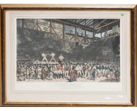 After T. Blake, 'The Interior of the Fives Court, Randall and Turner', print, framed, 40cm by 55cm