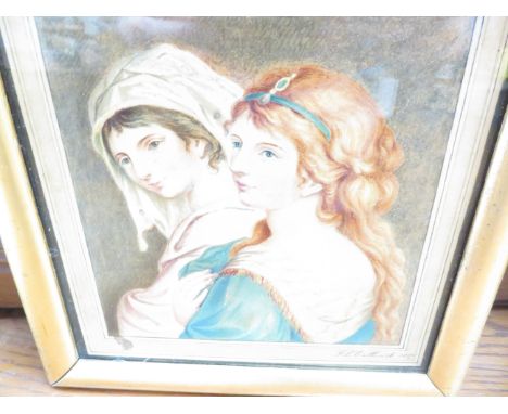 Framed watercolour portrait  F L Cathcart 1817