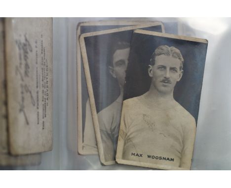 Collection of famous footballer vintage cigarette cards
