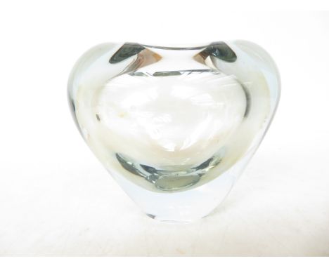 1950's Smoked glass holmegaard vase Height 8 cm