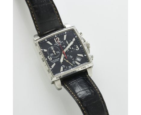 Certina - Herren-ChronographFa. Certina, Swatch Group, Schweiz. Modell: DS Podium. Edelstahl. Gewicht: 90,1 g. Auf dem Ziffer