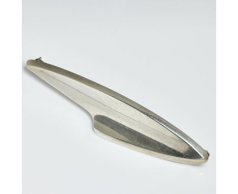 Design-BroscheFa. Bent Knudsen, Dänemark. Design/Entwurf: Bent Knudsen (1924-1997). Kolding, 1960er Jahre. Modell: "Shark Fin