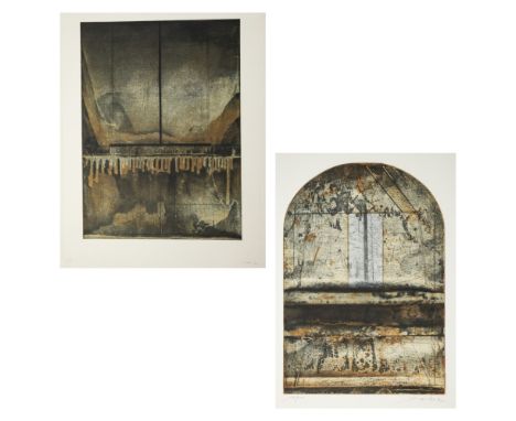 Karl-Heinz Droste1931 Benneckenstein/Harz - 2005 Berlin-Charlottenburg - Ohne Titel - Farbige Aquatintaradierung/Papier. E. A