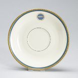 Untertasse aus dem Service der Deutschen Zeppelin-Reederei Heinrich & Co, Selb um 1935.