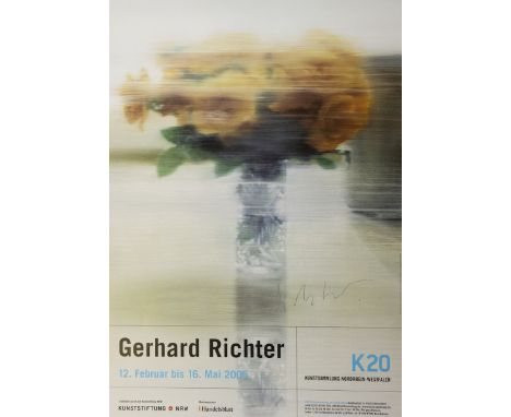 Gerhard Richter1932 Dresden - lebt in Köln - Plakat "Rosen" (Gerhard Richter - K20 Kunstsammlung Nordrhein-Westfalen 2005) - 