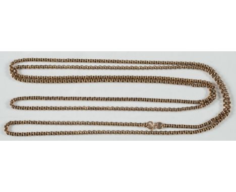 A 9ct gold belcher link chain: approximately 21gms gross weight. 
