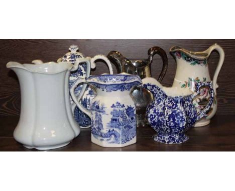COLLECTION OF CERAMIC WATER JUGS