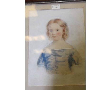 J CAW
PORTRAIT OF A GIRL
watercolour