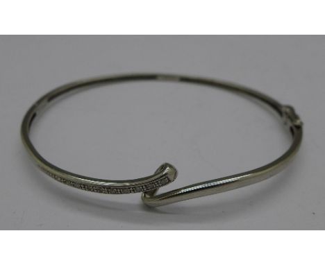 A diamond set bangle
