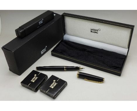 A Montblanc Generation fountain pen with 14ct gold nib, boxed, with service instructions and cartridges