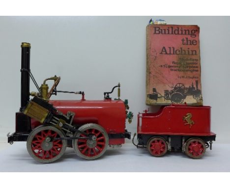 An Allchin Royal Chester 1½" general purpose traction engine and tender and manual