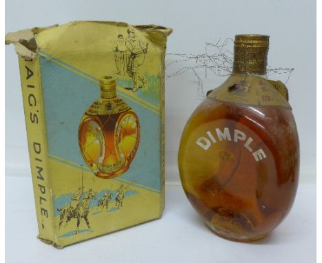 One bottle of Haig's Dimple Scotch Whisky, boxed