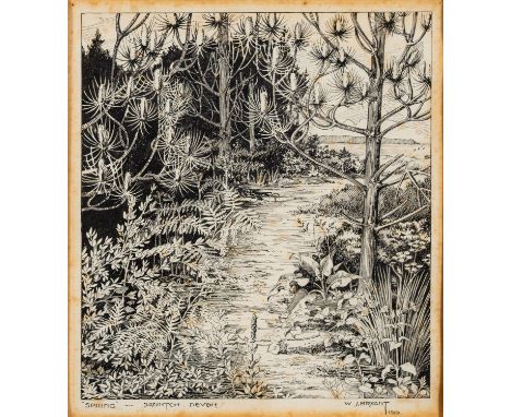 Lucy Wakefield (British, Contemporary) -
Bright Trees -
Oil on paper -
25 x 27.5cm -
Monogrammed lower right -
Together with 