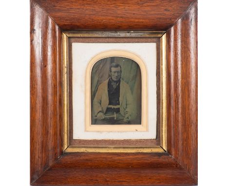 British School, 19th Century -
Portrait of a carpenter -
Ambrotype -
9 x 7cm - 24.5 x 22.5cm framed 