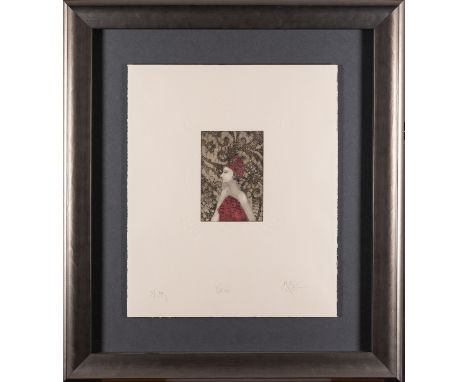 *Roy Fairchild-Woodard (Contemporary) -
Saskia -
Aquatint etching -
55 x 43cm - 81 x 70cm framed -
Limited edition 163/385 -
