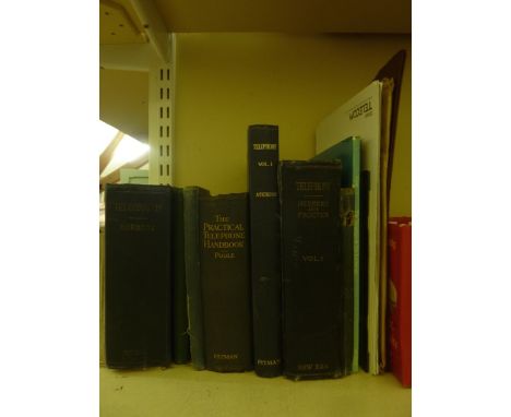 A collection of books on vintage telephones, telegraphy and telephony together with a quantity of Meccano magazines