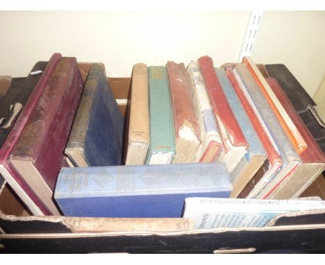 Two boxes of miscellaneous books including a quantity of vintage children's albums and story books