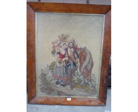 A Victorian tapestry, figure group, 35' x 25'