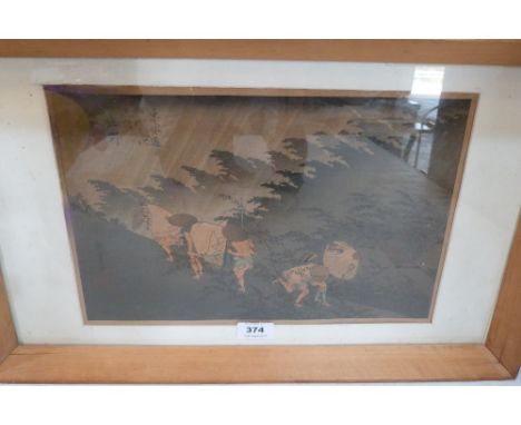 HIROSHIGI Oban yak-e Hoeido Toko. A woodblock print from the 53 stations on the Tokaido road
