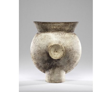 Hans CoperEarly and large 'Thistle' form, circa 1958Stoneware, layered white porcelain slips and engobes over a body with tex
