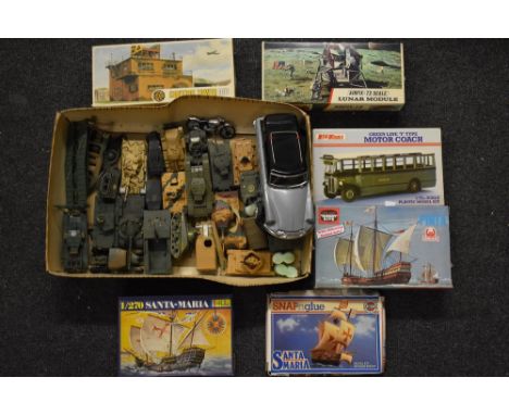 Model Making Accessories & Spares, 1:72, 1:76 and other scales etc inc unstarted, started and finished Airfix, Tamiya, and ot