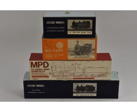 Model Kits - a Centre models 4mm scale M.S 1 L.N.E.R (N.E) F8 2-4-2T locomotive kit;  another I.S2 Kerr Stuart Victory 0-6-0T