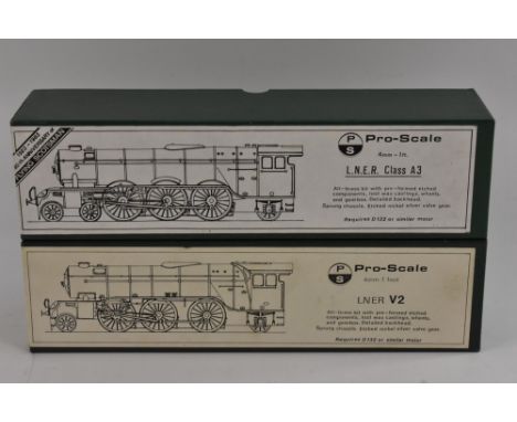 Pro Scale - an L.N.E.R class A3 OO gauge 4-6-0 locomotive kit;  another LNER V2 2-6-0, unmade, unchecked, both boxed (2)