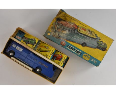 Corgi Toys  - Gift Set 16,  comprising 1126 Ecurie Ecosse Transporter with orange lettering,  150S a Vanwall F1 GP car in red