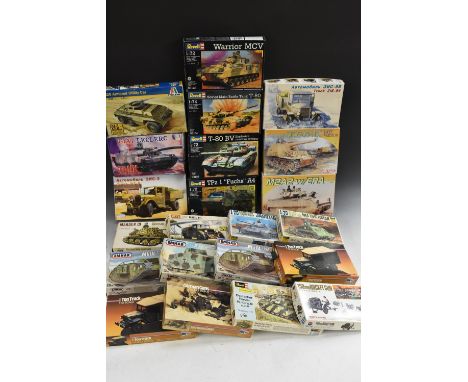 Model Kits -  1:72 and 1:76th scale, Revell 3104 Soviet Main Battle Tank;  3106 T 8- BV Explosive Reactive Armour;  3114 TPz 