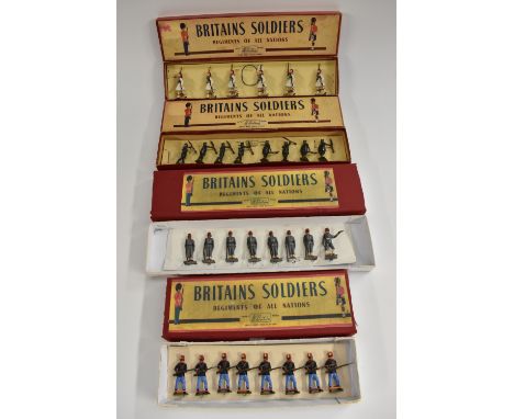 Britains Soldiers Regiments of the World Greek Marching Evzones (boxed); others including Indian Army 1st King George V's Own