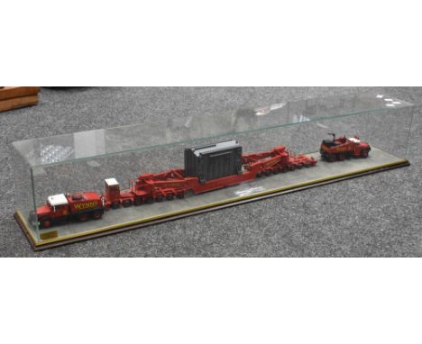 Diecast  Vehicles - a large model of a Wynns Extreme Haulage Road Train,  the principle section with fourteen axles each with