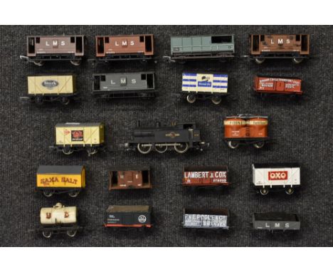 Trains OO gauge - Wrenn 0-6-0 Tank Locomotive, BR black livery, Rn 31337, assorted Wrenn, Bachmann, Airfix etc Goods wagons i