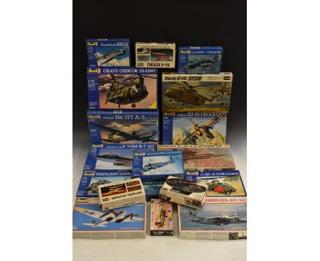 Model Kits - Revell 1:72 scale Aircraft, H71 Fokker D-VII;  H-75 Sopwith Triplane;   H-206 Lockheed YF-12A (A-11) Interceptor